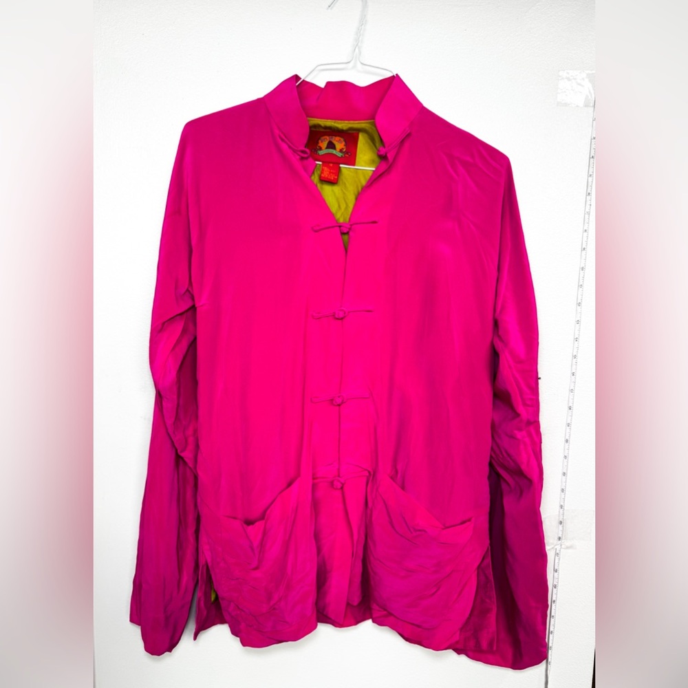 Shanghai Tang Oriental Silk Button up Jacket